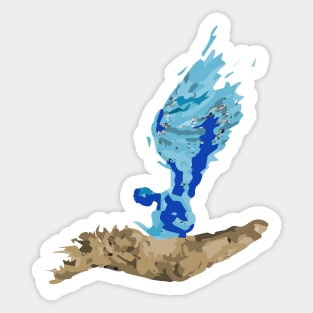 Angel sit on hand Sticker